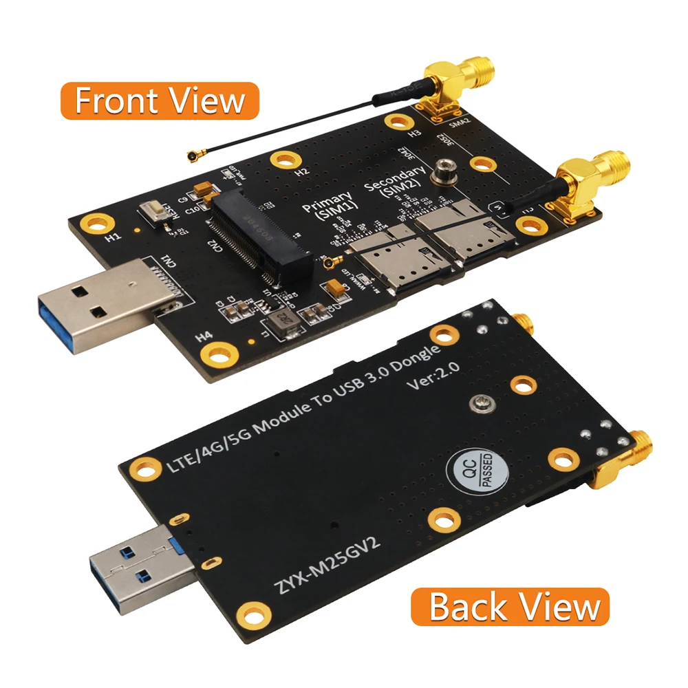 m 2 to usb 3 0 adapter card with dual nano sim card slot expansion card adapters for laptop desktop wlanlte 3g4g5g module free global shipping