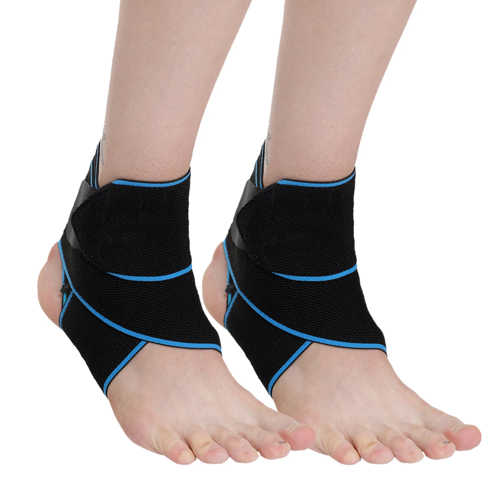 

Compression Wrap Relieve Pain Adjustable Strap Sprained Running Non Slip Outdoor Sports One Size Ankle Brace Unisex Support