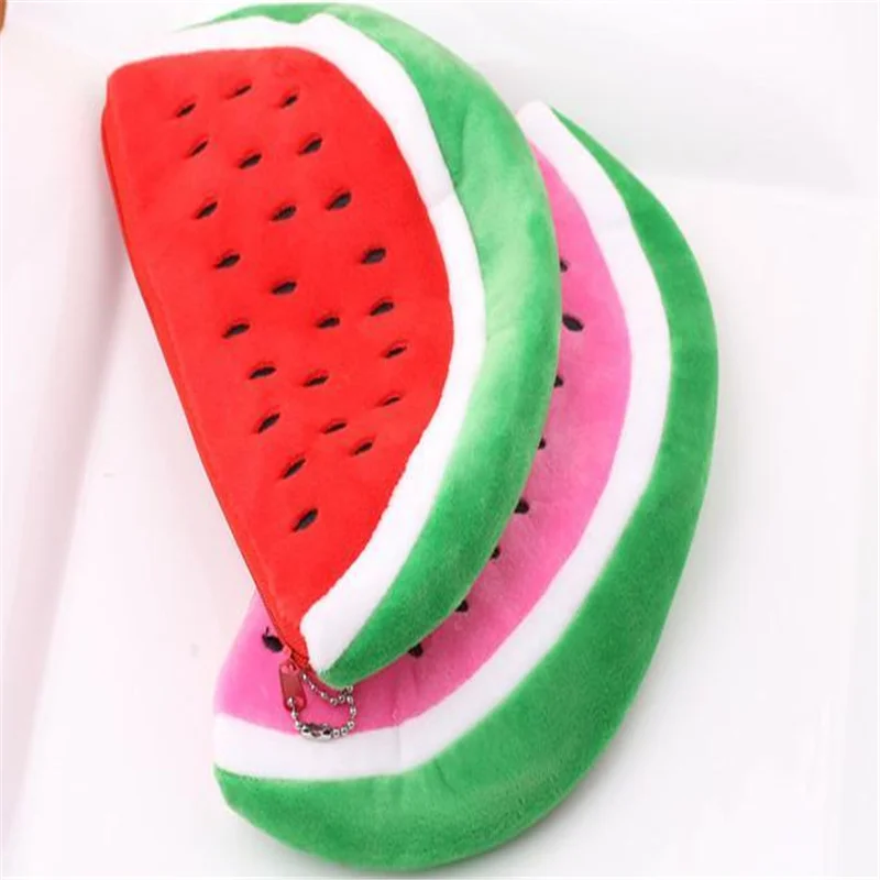 Арбузный плюшевый кошелек для мелочи 22 см 11 карманный и чехол сумка | Багаж сумки