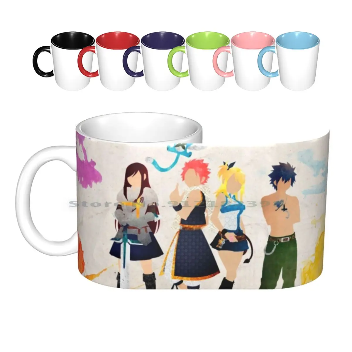 

Fairy Tail Ceramic Mugs Coffee Cups Milk Tea Mug Anime Sleeve Fairy Tail Mage Guild Mages Hiro Mashima Natsu Dragneel Lucy Erza