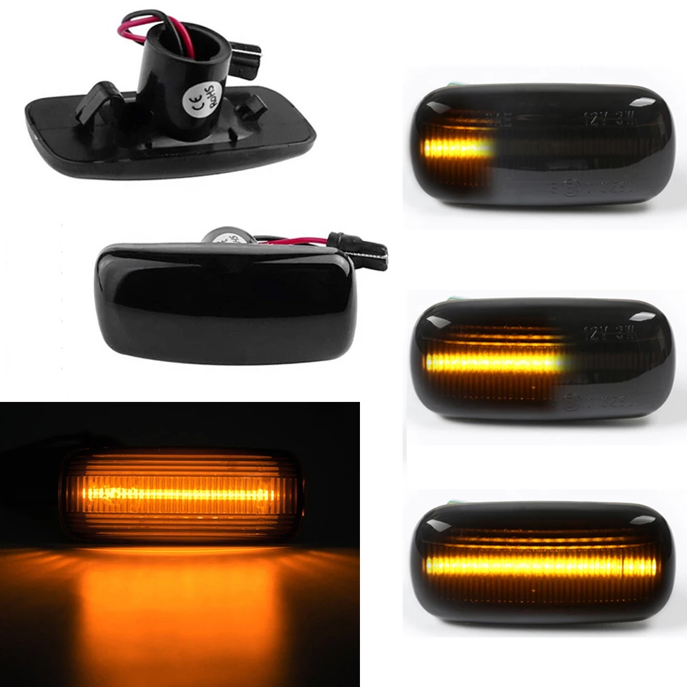 Динамические светодиодсветодиодный боковые габарисветильник огни для Jeep Compass