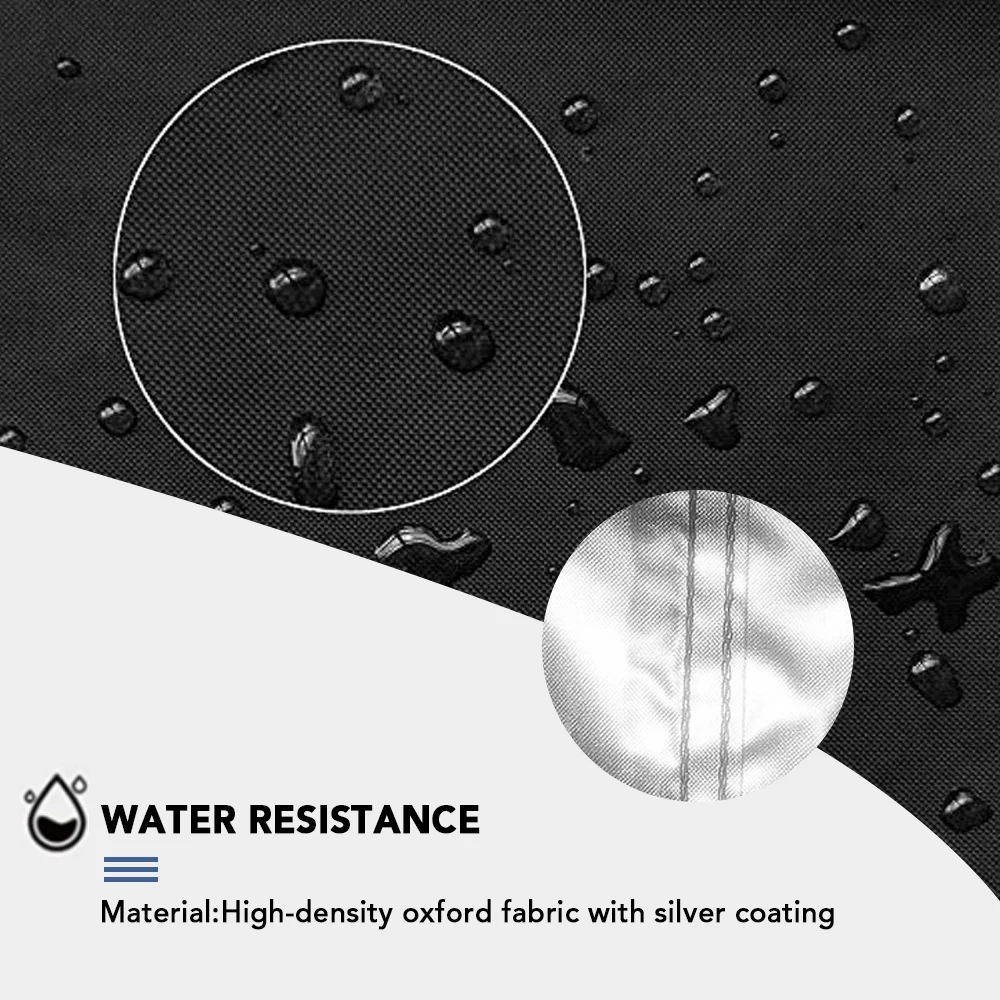 

BBQ Cover Outdoor Dust Waterproof Weber Heavy Duty Grill Cover Rain Protective outdoor Barbecue cover round bbq grill black