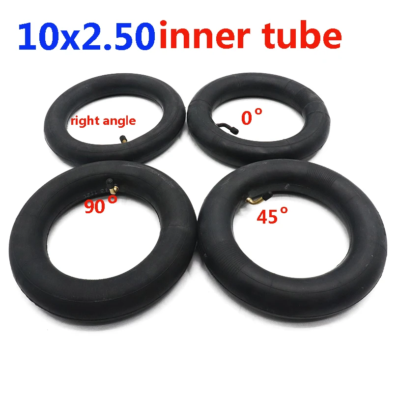 10X2.50 внутренняя трубка 10x2 5 Innertube с согнутый клапан 0 45 90 градусов для Детские