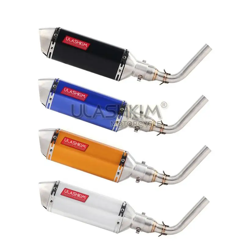 Выхлопная труба глушителя для мотоцикла выхлопная средняя из углеродного
