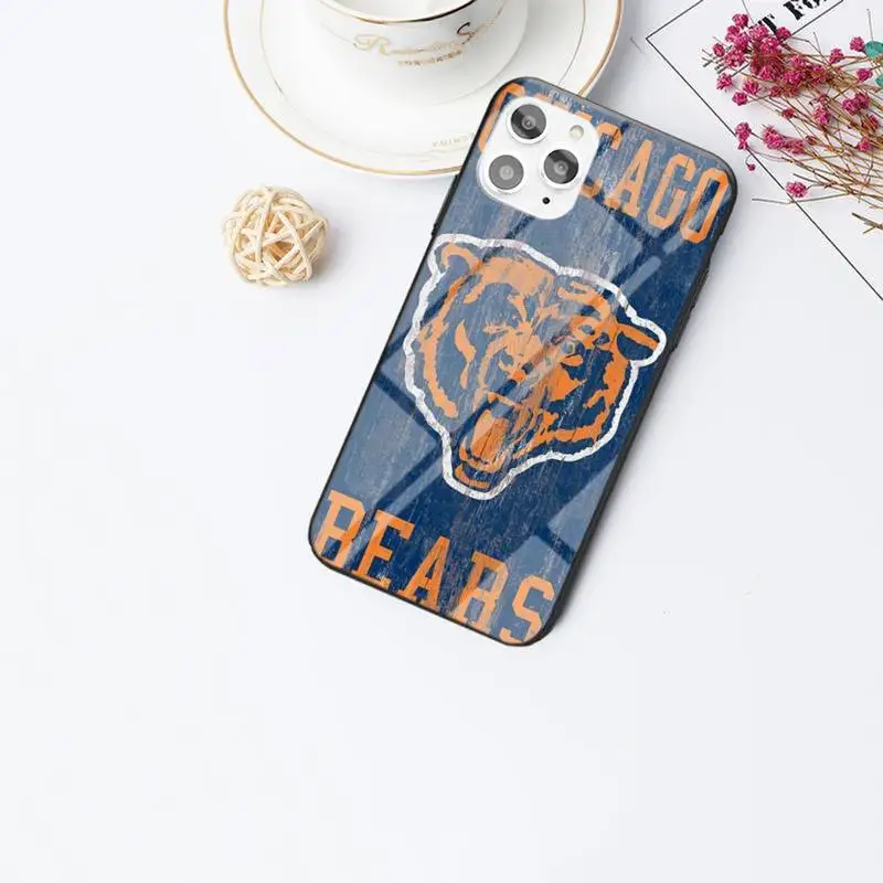 

Chicago Bears Phone Case For IPhone 6 6s 7 8 Plus X Xs Xr Xsmax 11 12 Pro Promax 12mini Tempered Glass