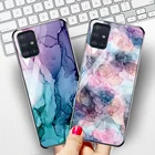 Мраморный чехол A51 для Samsung A52, чехол A 52, чехлы из закаленного стекла для Samsung A32, A72, A02, A12, A51, A71, A21S, A31, чехол M02, M52, бампер