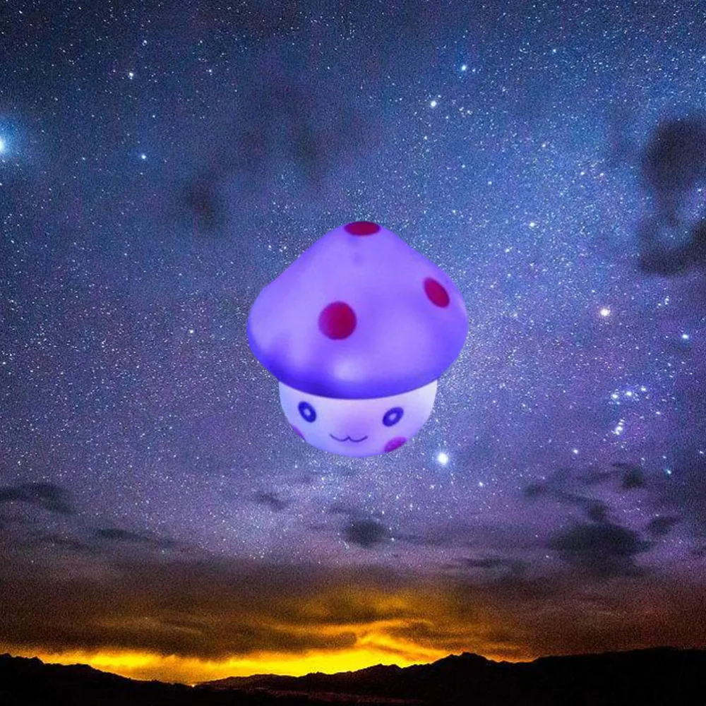 

Mushroom LED Colorful Night Light Lamp Battery Operated Baby Feeding Nursery Bedside Lamp