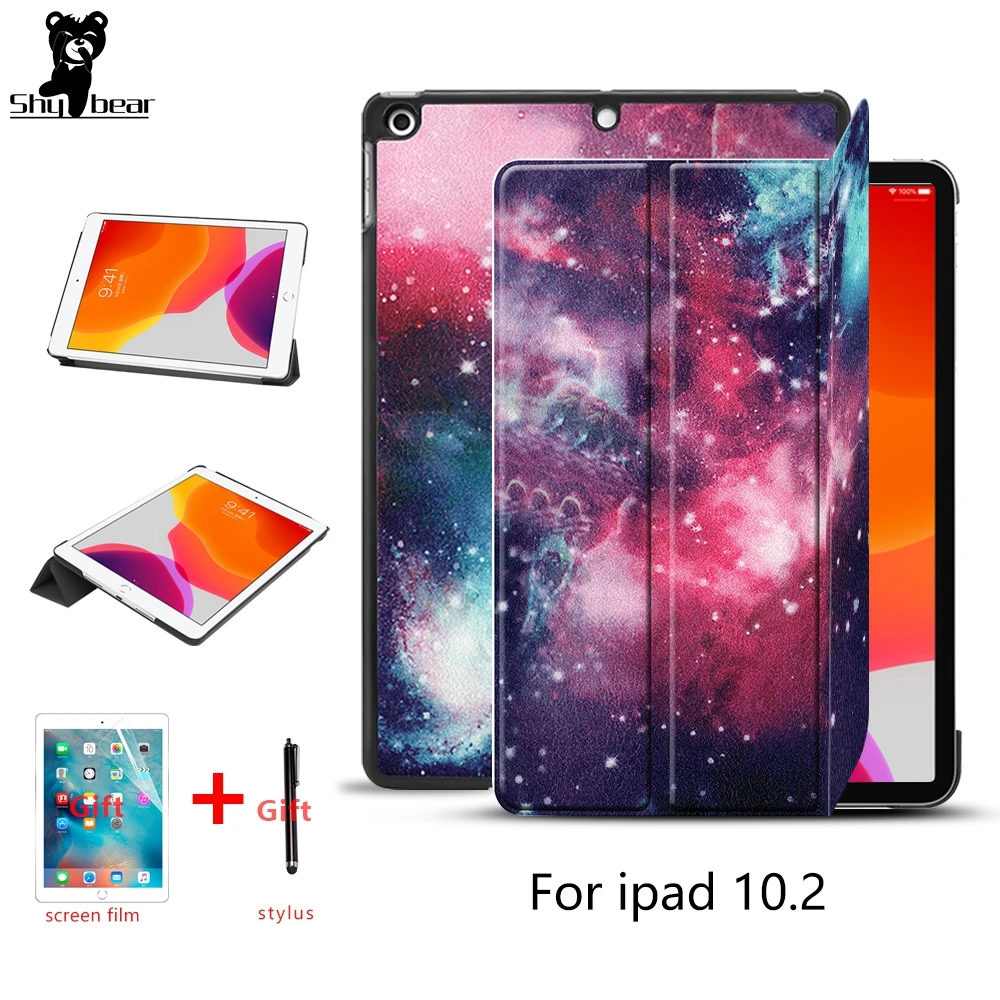 Чехол для iPad 10 2 2019 чехол 7 поколения дюйма умный планшет + защита экрана|Чехлы