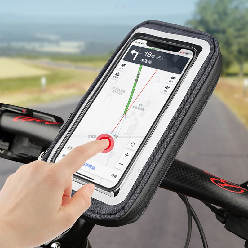 360 ° Вращение Велоспорт велосипед защитная накладка на руль мешок сенсорный