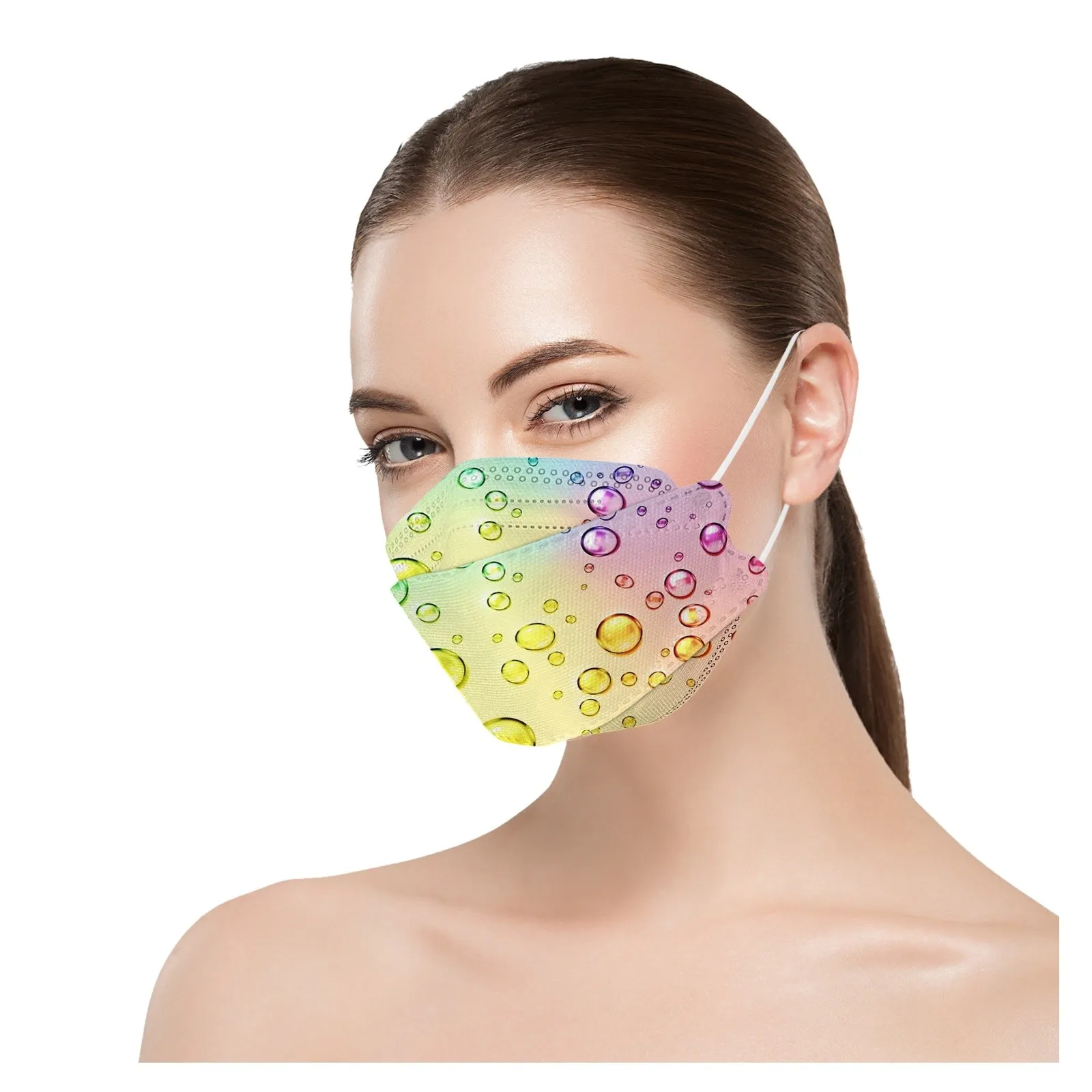 

Mascarillas Animal Footprints Black Mask Disposable Filters Face Masks Adult Mascara Fish Mouth Mask Mouth Caps Masque 10pcs