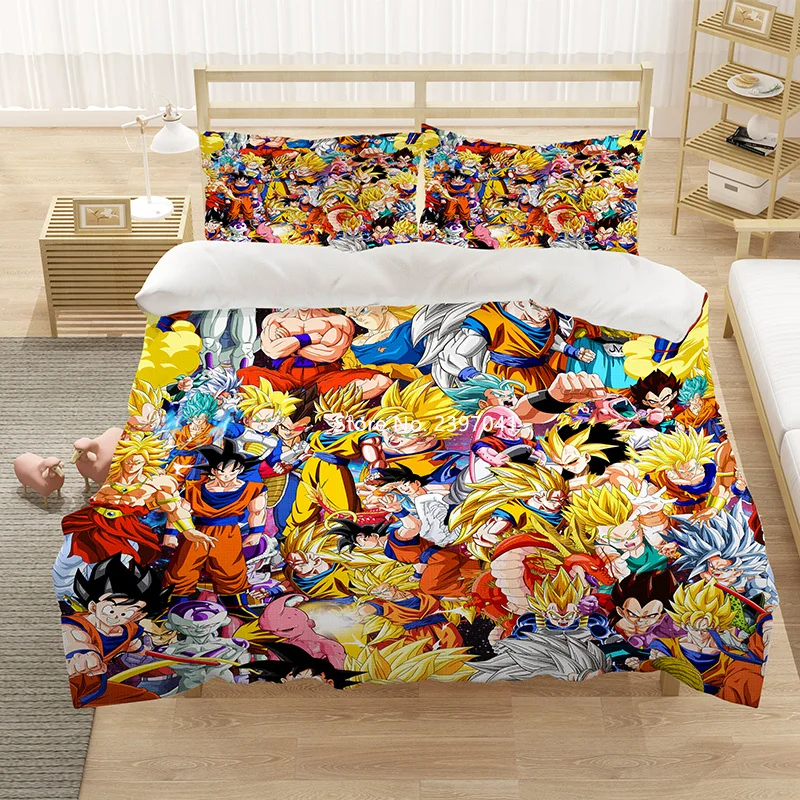 

3D Anime Cartoon Bedding Set Children Adult Bedroom Decoration High Quality Comfortable Quilt Cover Pillowcase Queen Full Size