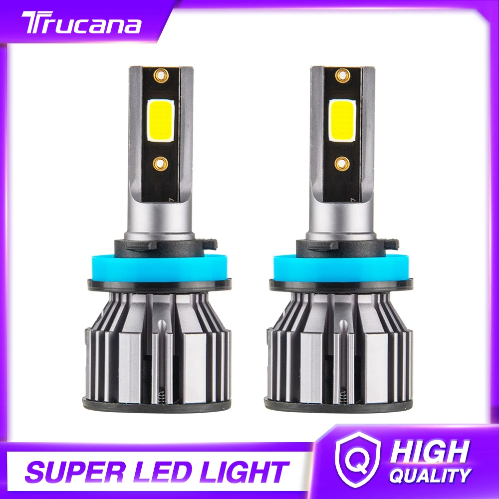 

Trucana H4 Led Car Lights Accessories H7 Canbus H11 Auto Fog Lamp 9005 9006 9012 H1 9004 9007 H13 6000K LED Headlight Bulbs 48W