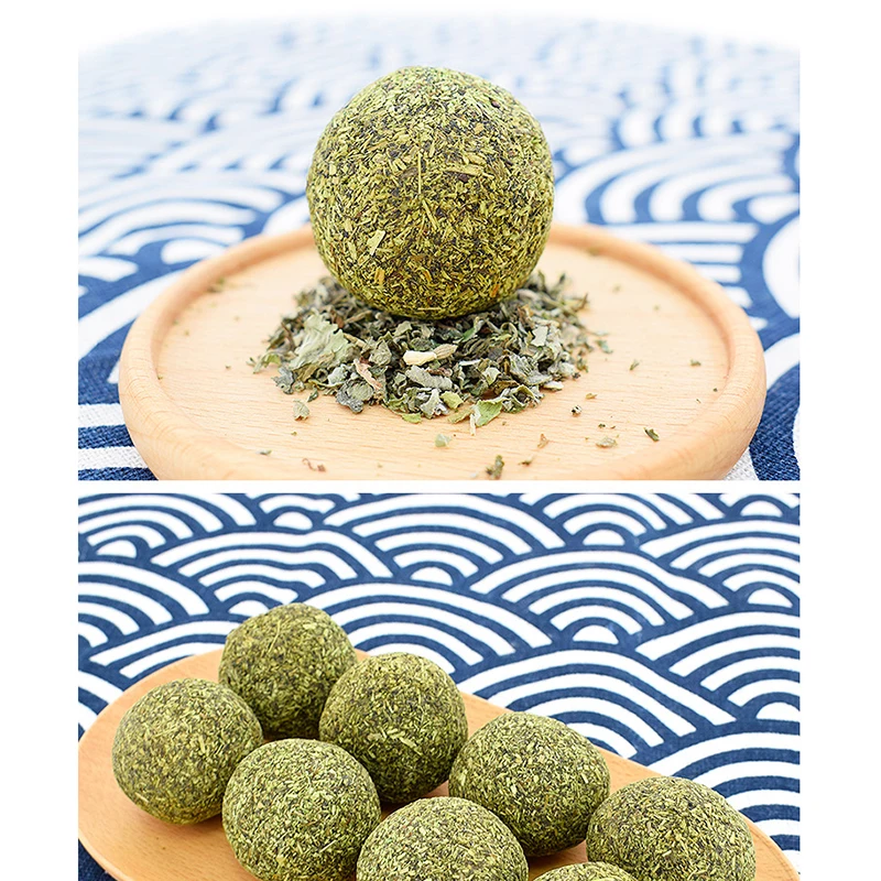 

Cat Chewing Toy Interactive Cat Catnip Ball Khaki Teeth Cleaning Toy Kitten Licking Ball Food Gum Pet Training Toy Pet Supplies