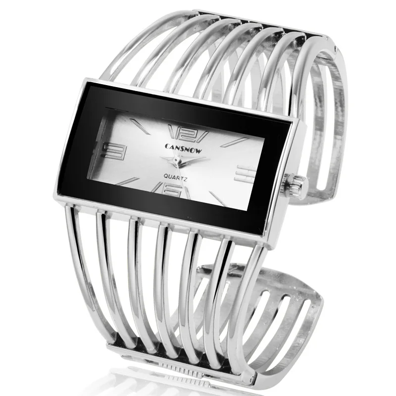 Silver White Женские часы из розового золота с браслетом, модные женские кварцевые часы с браслетом для девочек, Женские повседневные наручные часы, женские часы Saati - Цвет: Silver White