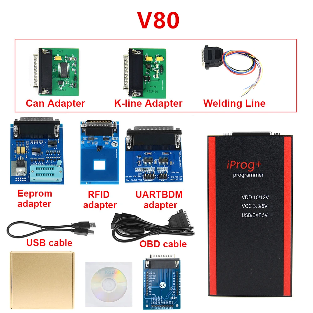 iprog green adapter V80 IPROG Porgrammer IR MB адаптеры IPROG CAN-BUS адаптер IPROG Kline адаптер по лучшей цене - Цвет: iprog green adapter