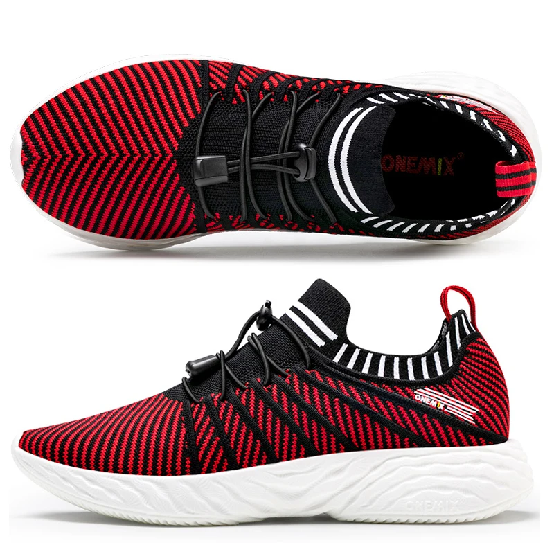 ONEMIX Men Sneakers Breathable Mesh Running Shoes Fashion Shoes Outdoor Sneakers for Womens Slip-On Soft Casual Jogging Shoes