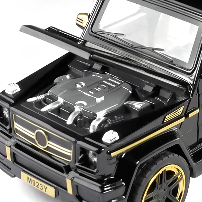 

HOBEKARS 1:24 Diecast Model Toys Vehicles Alloy Simulation SUV Off-road Metal Car Toys Sound Light For Kids Gifts Collection