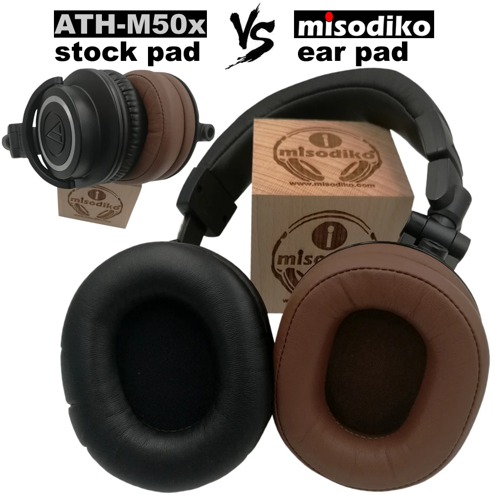 Misodiko Сменные амбушюры для наушников Audio-Technica ATH-M50x ATH-M40x ATH-M30x ATH-M70x ATH-MSR7, sony MDR-7506