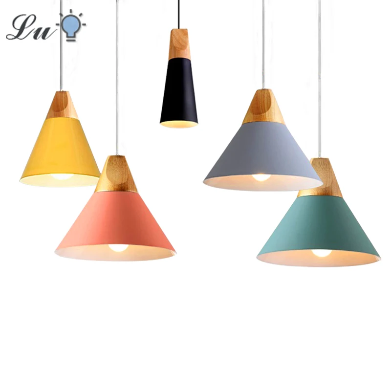 Скандинавские светодиодный подвесные светильники E27 220 В|Подвесные светильники| |