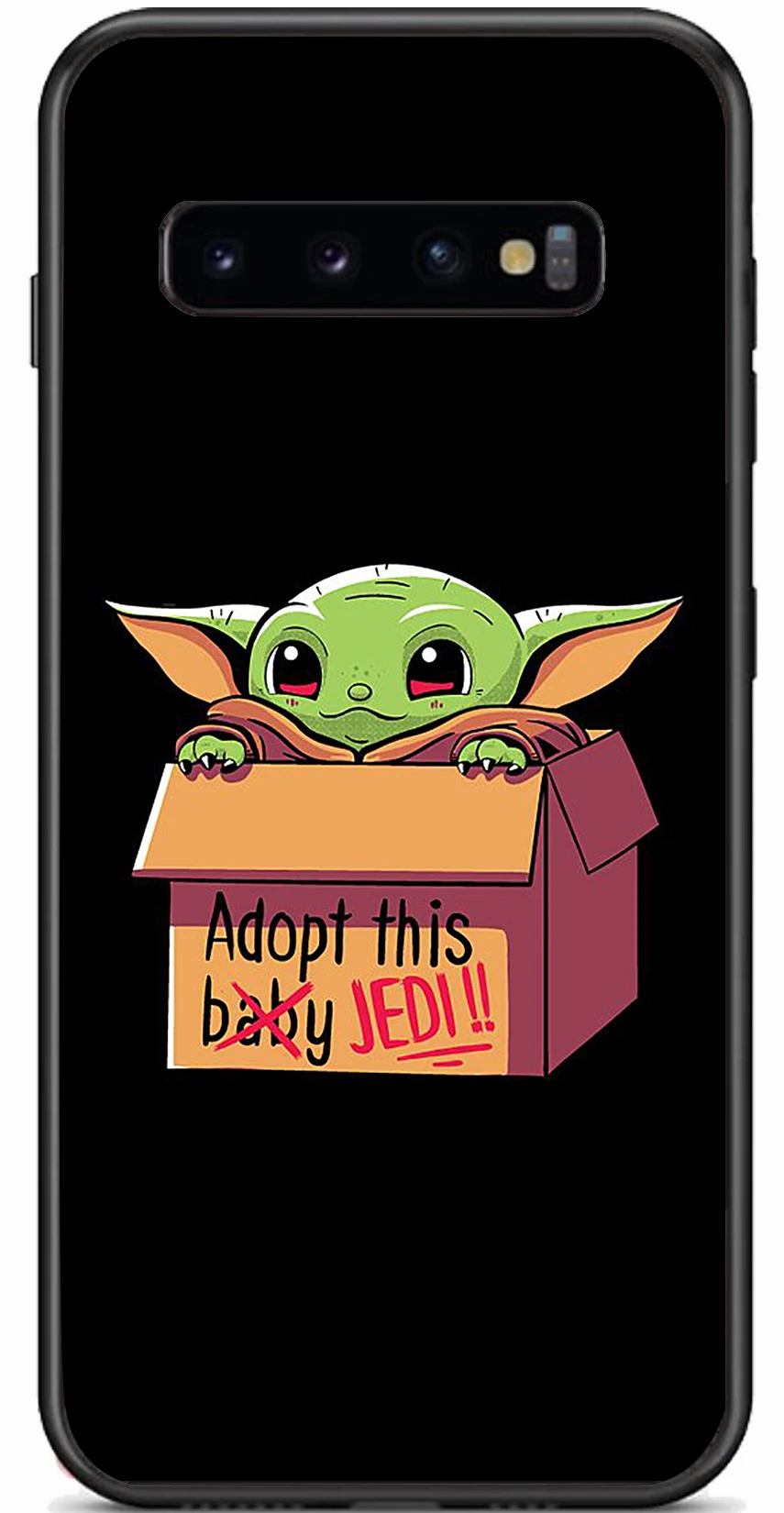

Baby Yoda Cartoon Case for Samsung Galaxy A50 S10+ S9+ Note10 A80 M30S A70 A50S S10e Black Case Flexible Tpu Soft Cover