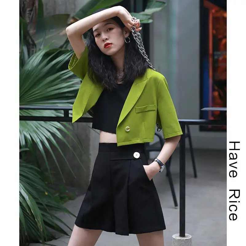 Новинка 2020 весенний маленький пиджак Женский офисный однобортный средней длины