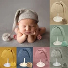 Вязаная шапочка для новорожденных, для мальчиков и девочек, реквизит для фотосъемки, шапочка для новорожденных, фото новорожденных