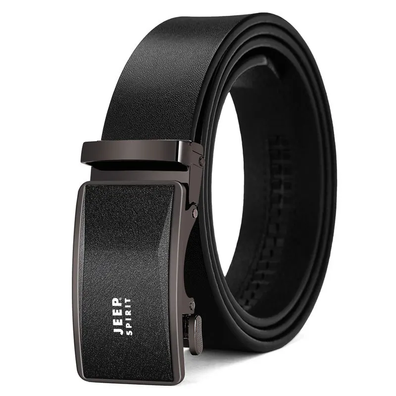 

Dropshipping Brand Mens Leather Belt Luxury Brand Two-layer Cowhide Belt With Automatic Buckle 110cm-130cm Natural Leather Belts