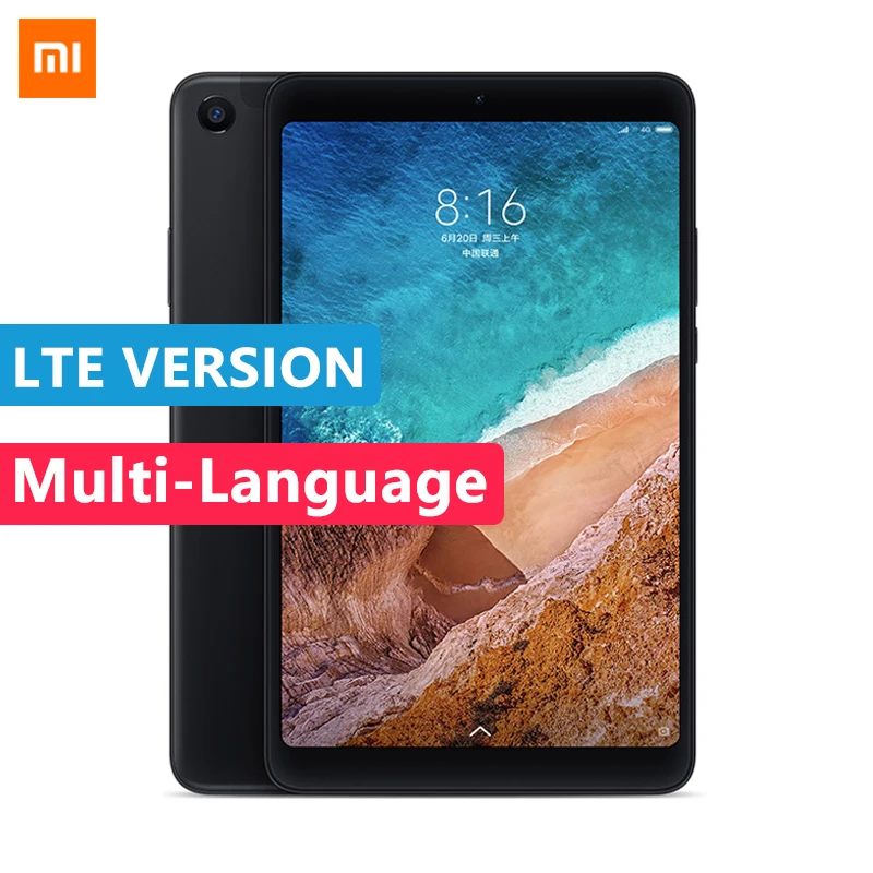 Xiaomi Mi Pad 4 OTG LTE/WiFi MiPad Планшеты 8 &quotPC Snapdragon 660 Восьмиядерный 64G 1920 x 1200px 13.0MP + 5.0MP камера