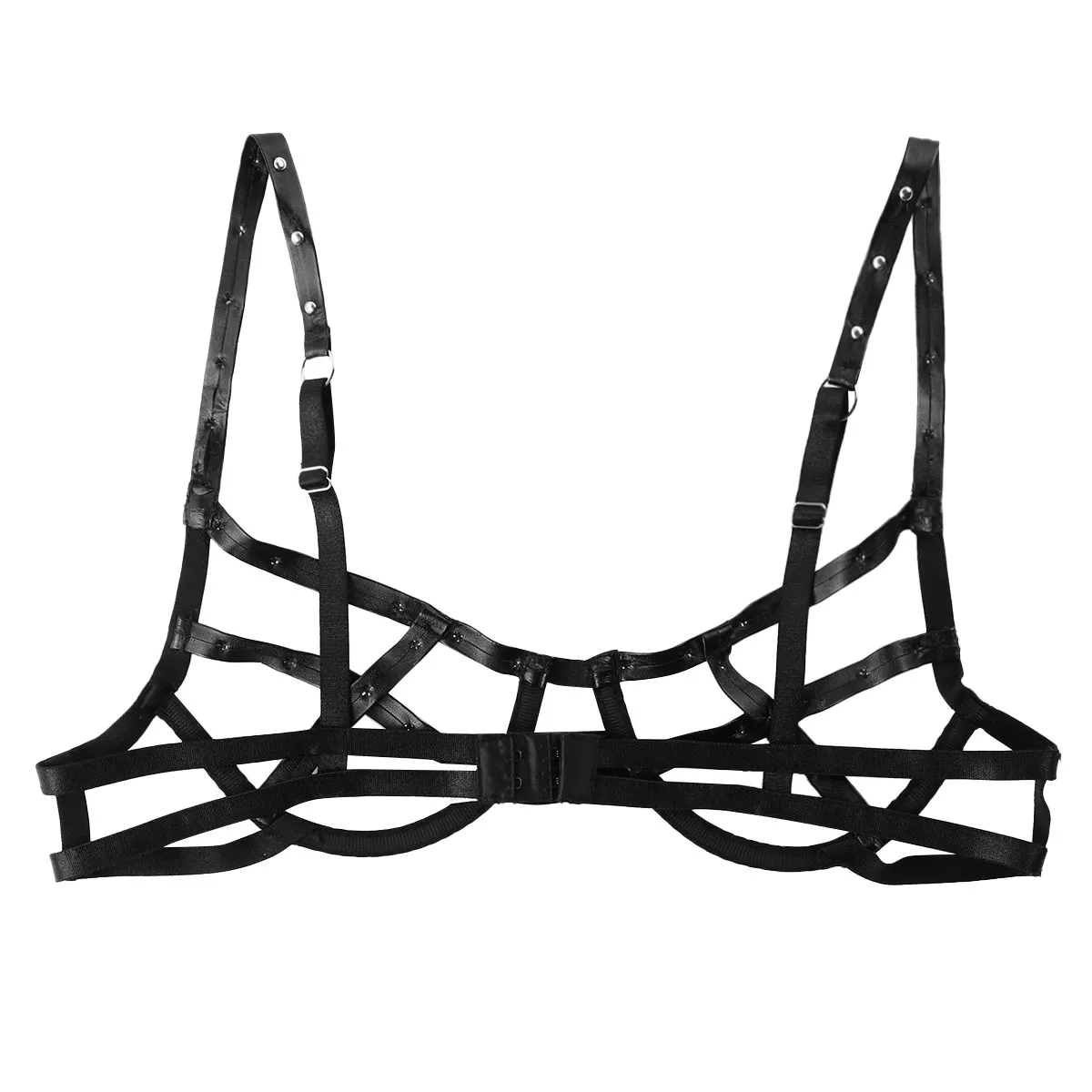 Горячее сексуальное женское нижнее белье эластичные бретельки с заклепками