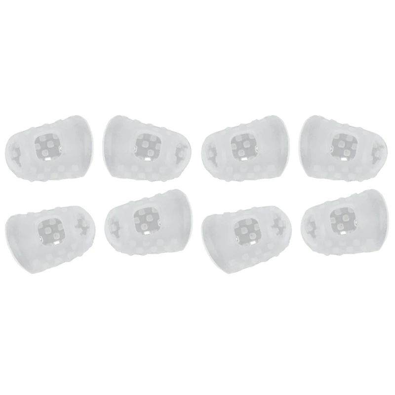 

8Pcs New Soft Silicone Guitar Thumb Finger Picks Protector Fingertips Transparent XS/ L
