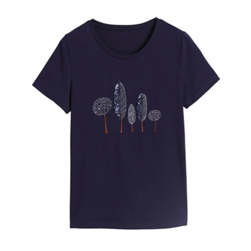 Vetement femme 2020 Летний стиль футболка для женщин футболки женская camiseta в алмазах ropa
