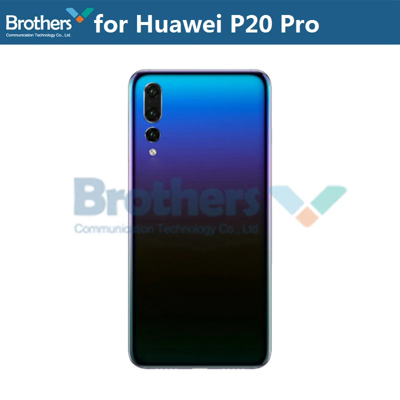 Корпус батареи для huawei P20 Pro батарейный отсек с объективом камеры металлический для huawei P20 Pro задний Чехол сменный верх