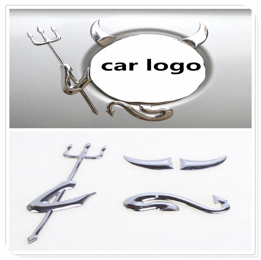 3D в виде маленького дьявола автомобильный Стикеры демон автоэмблема наклейка