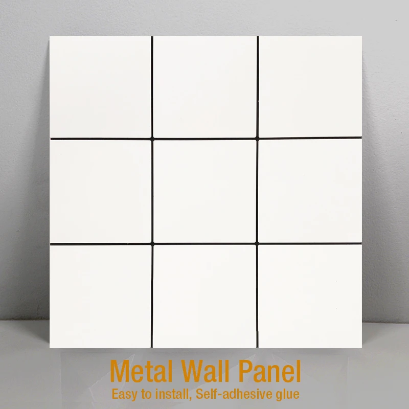 3D металлическая искусственная керамическая плитка самоклеящиеся Настенные обои