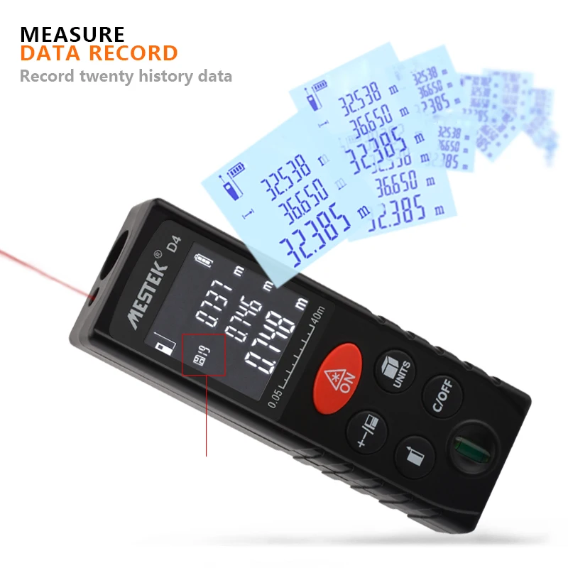 Лазерный дальномер MESTEK 40 м 60 100 trena лазерный строительный измерительный прибор