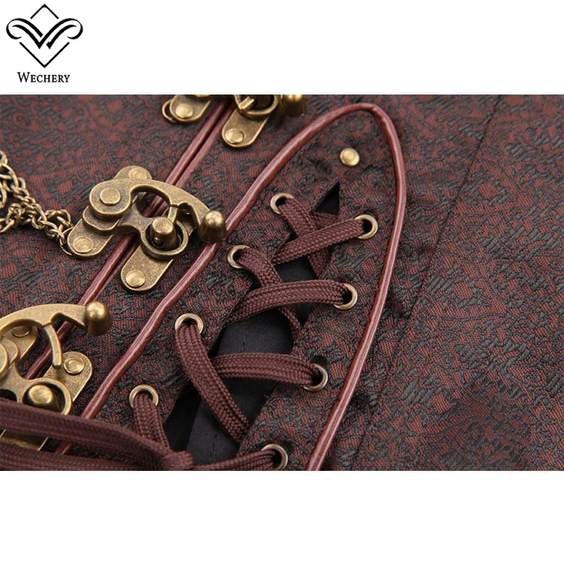 Стимпанк корсет Overbust Корсеты и бюстье готический Push Up корсаж Женская пикантная