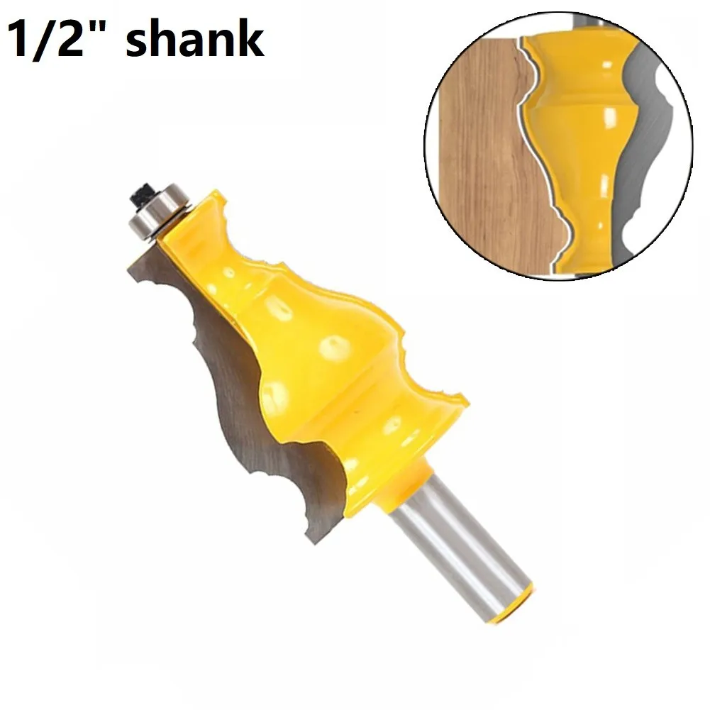 

1/2inch 50.8mm Large Elegant Picture Frame Concave Armrest Molding Router Bit Shank Line Tenon Cutter Woodworking Cutter