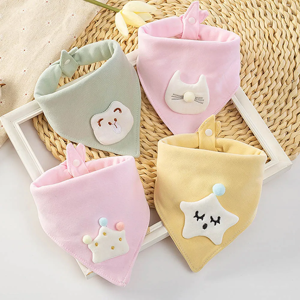 4 шт./лот детский слюнявчик для кормления малышей хлопковая бандана