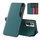 Кожаный чехол-книжка Smart View для Xiaomi Poco M4 Pro 5G NFC, Магнитный чехол с держателем, маленький Poko Pocco M4Pro M 4 Pro, защитные чехлы