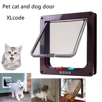 xl pet cat dog door flip door with 4 way lock safety lock flip door weatherproof suitable for all small pets abs plastic door