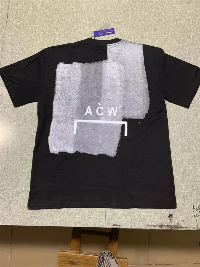 

A COLD WALL* T Shirt Men Women 1:1 Top Streetwear Industrial Style Color Block Paint Graffiti A-COLD-WALL T-Shirt ACW Top Tee