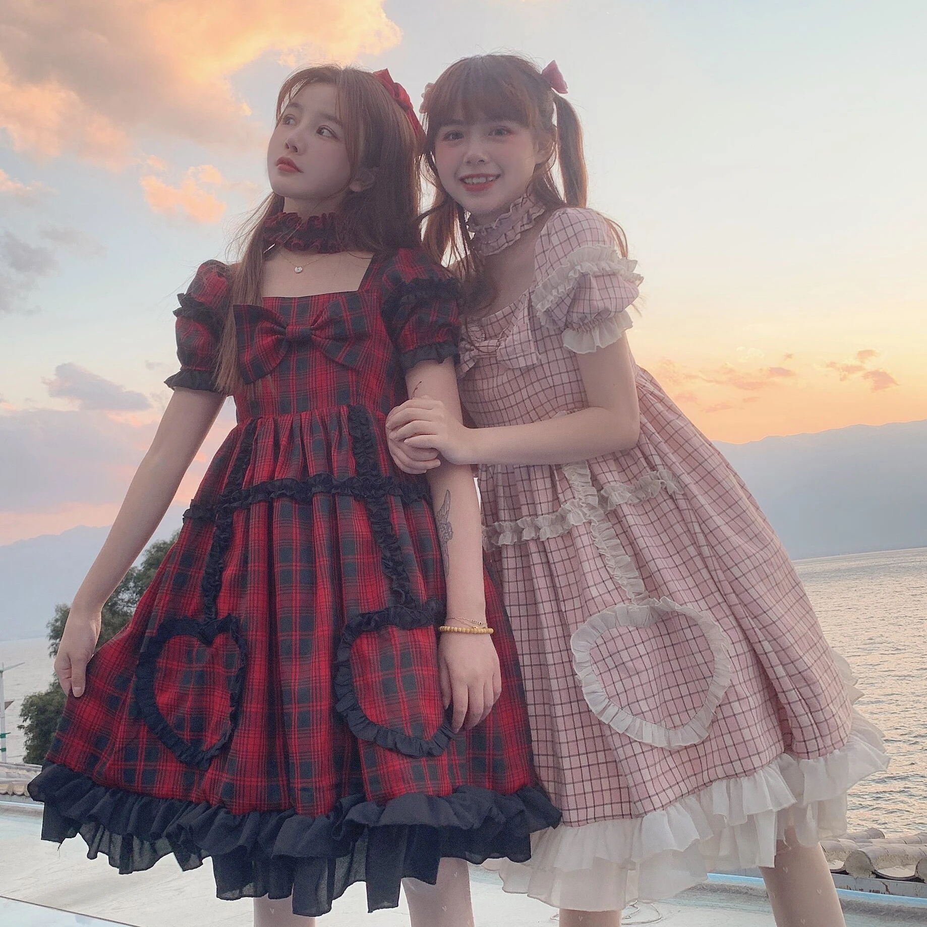 

2021 New Spring Plaid Fresh Mori Girl Loose Self-cultivation College Elegant Sweet Dress