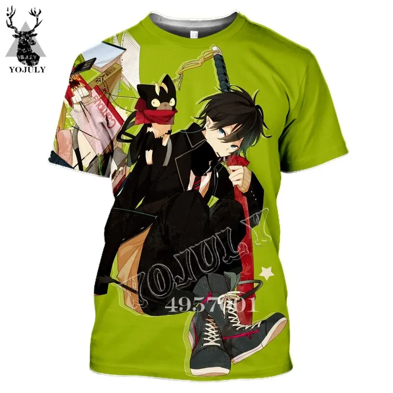 

Anime Blue Exorcist 3D Printing Cartoon T Shirt Adult Casual T-Shirt Short-Sleeved Men Fashion Pullover Tees Tops Women Clothing