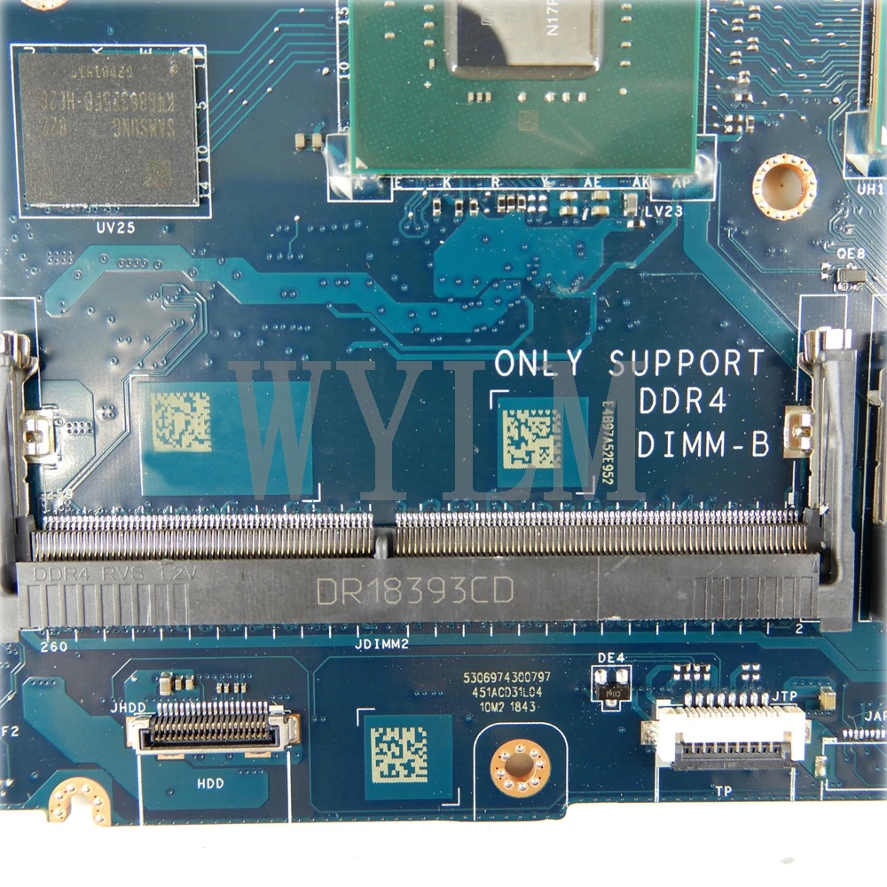 para Dell Precision La-g341p com Sr3yz Computador Portátil Placa-mãe Cn-0vdjmx 0vdjmx Vdjmx Ddp00 - Ddb00 I7-8850h Cpu P1000 100% Trabalhando 5530 3 Cheap Placa-mãe para notebook