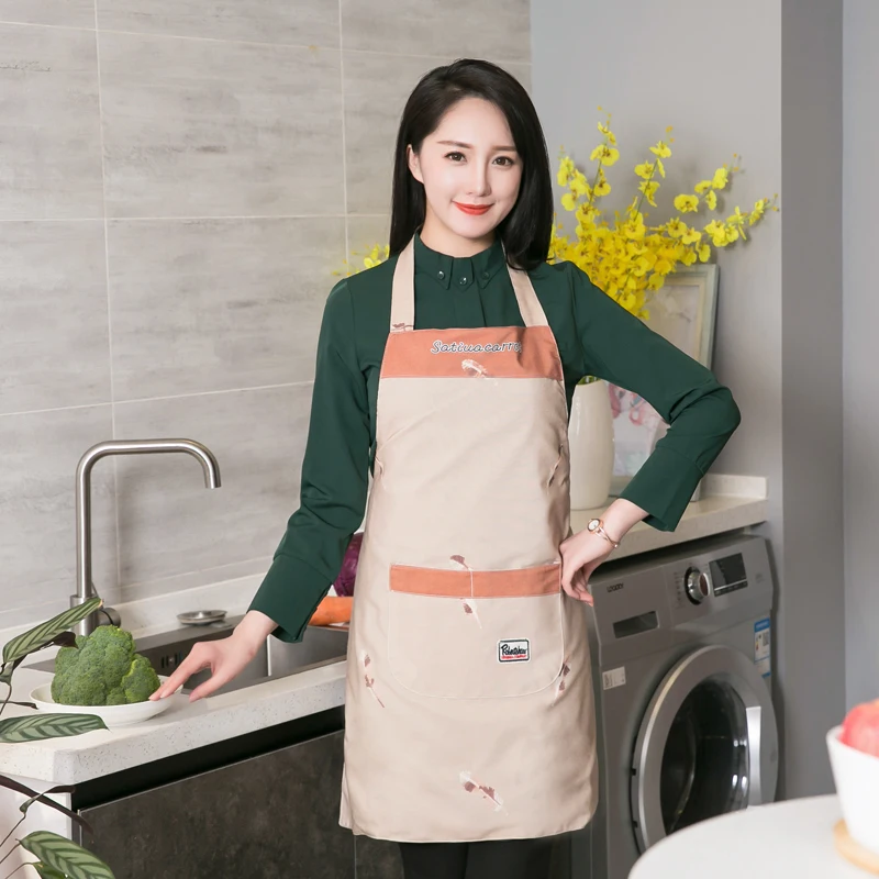 

Korean fashion apron waterproof kitchen custom-made nail shop milk tea shop coffee shop