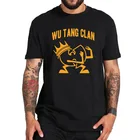 Футболка с принтом Wu Tang Clan, мягкая Винтажная футболка с надписью Ван Тан, европейские размеры, 100% хлопок