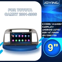 joying 9inch android10 car radio for toyota camry 2001 2006 gps dsp carplay spdif 5gwifi subwoofer bluetooth android auto dab