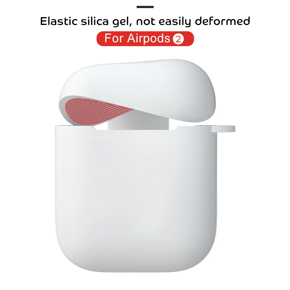 Мягкий силиконовый чехол наушники для Apple Airpods Bluetooth беспроводные защитный