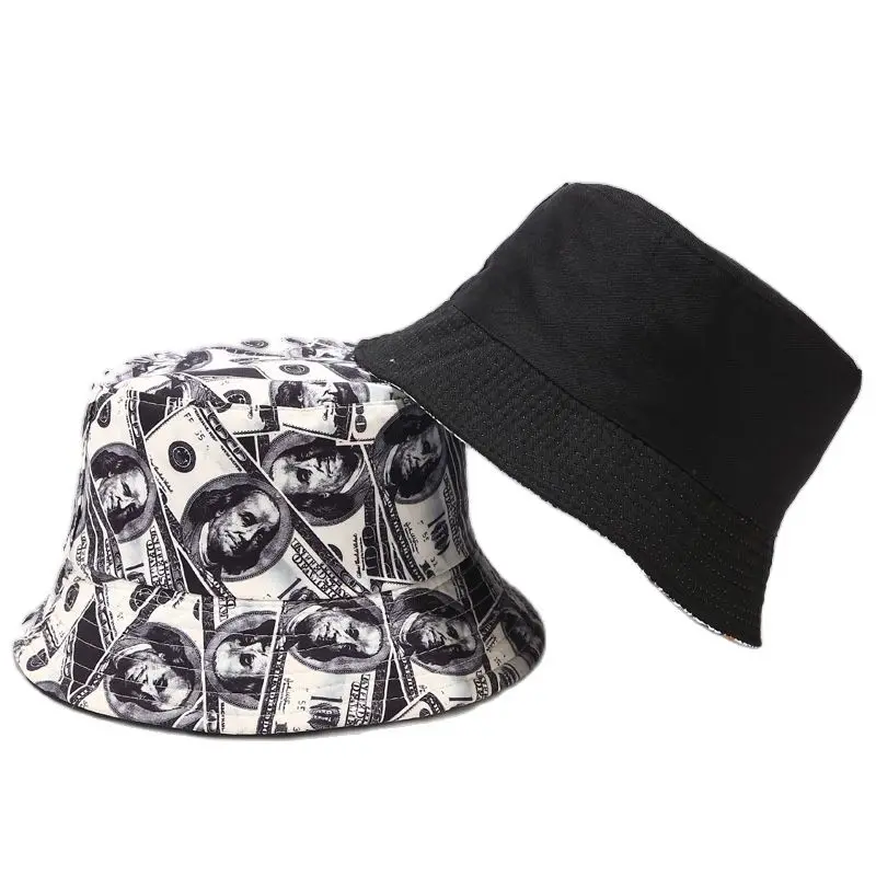 

Double-sided Panama Bobble Hat Men's Graffiti Bucket Hat Woman Summer Women's Hats for Women Luxury Designer Brand Summer Dollar