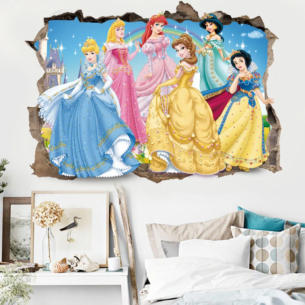 Cartoon Princess Wall Stickers Children